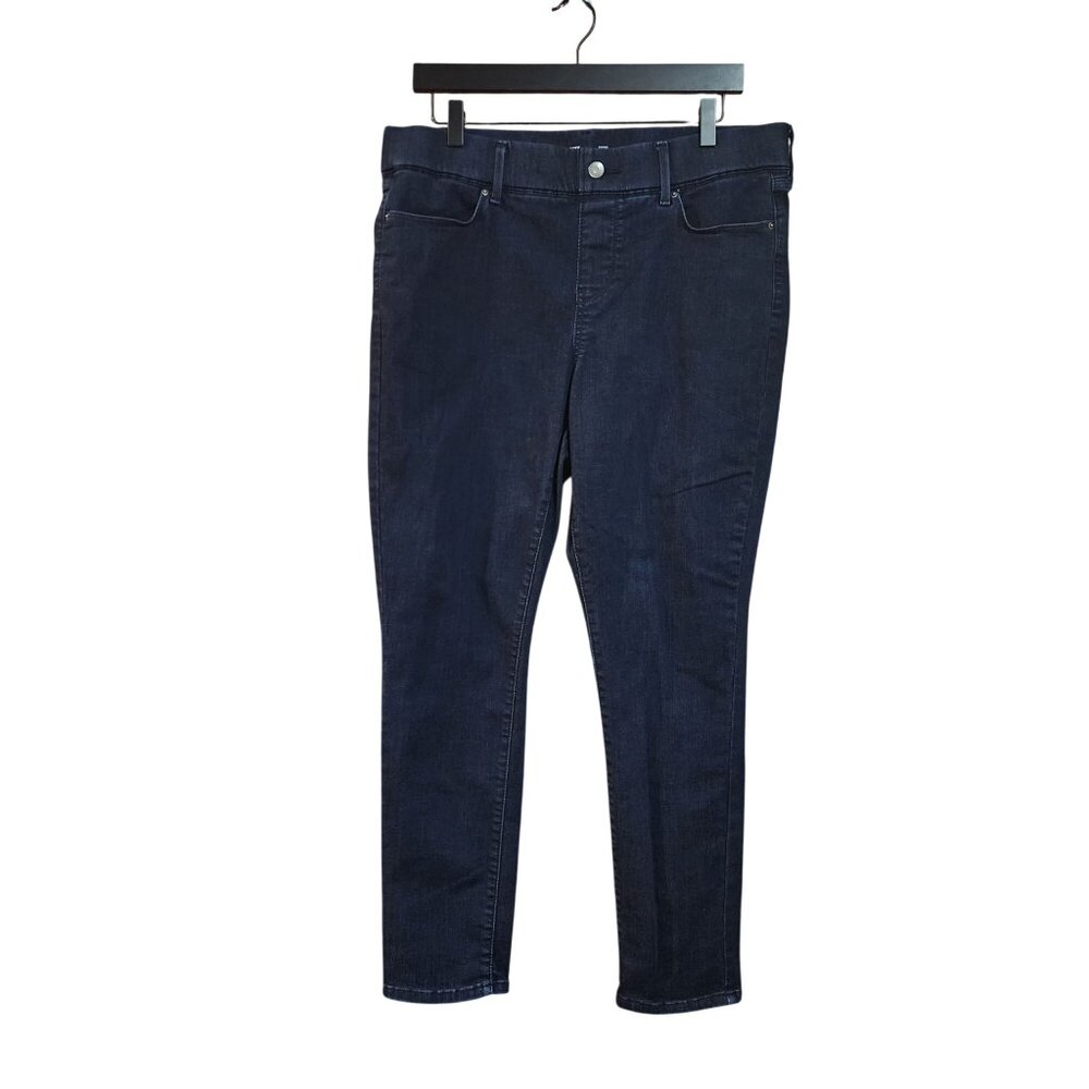 Levi Strauss Signature Shaping Perfect Pull-On Skinny Jeans Size 14 W32 Dark Was